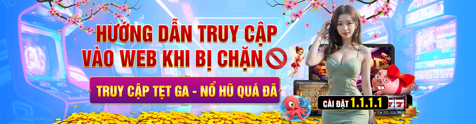 Banner truy cập NOHU khi bị chặn