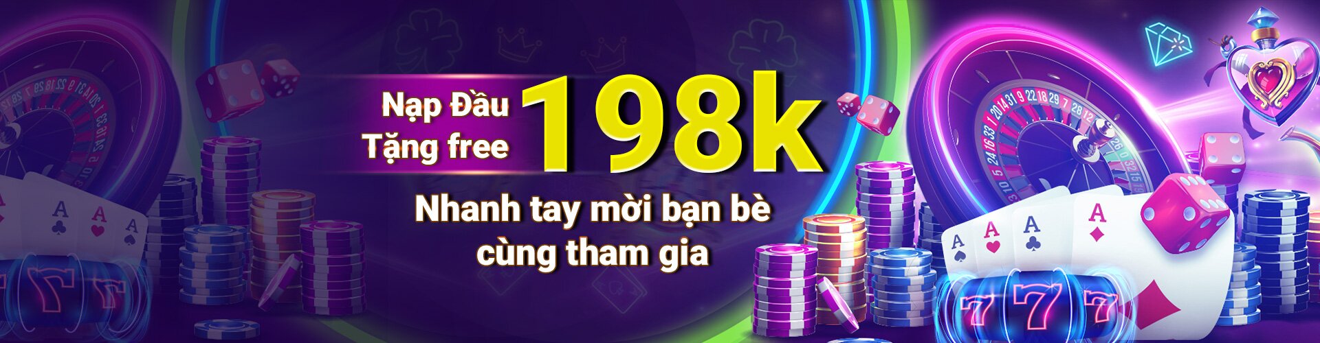 Banner nạp đầu tặng free 198k tại NOHU