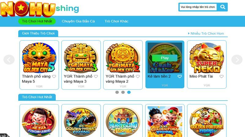 Bắn cá Nohu tại sảnh MG rất đỉnh