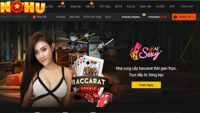 Live casino Nohu được mệnh danh là thiên đường giải trí