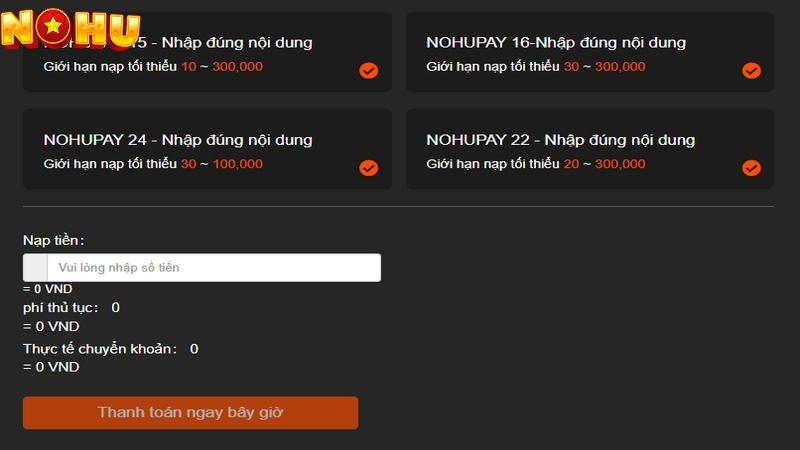 Nên nạp vốn dư để thoải mái chơi nhiều game khác nhau