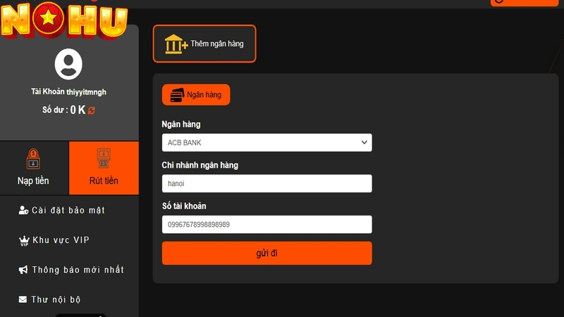 Điền mọi thông tin chuẩn xác 100%